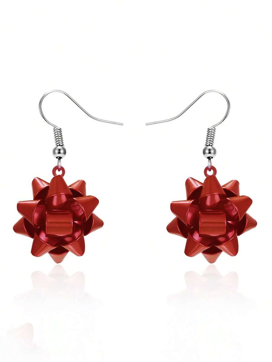 Women'S Red Accessories - 1 Pair Fashionable Personalized Red Metal