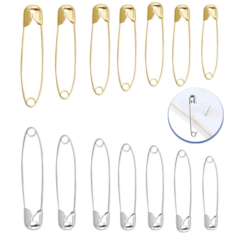 Brooch Pin Gold - 100Pcs/lot Stainless Steel Safety Pins 18-53mm