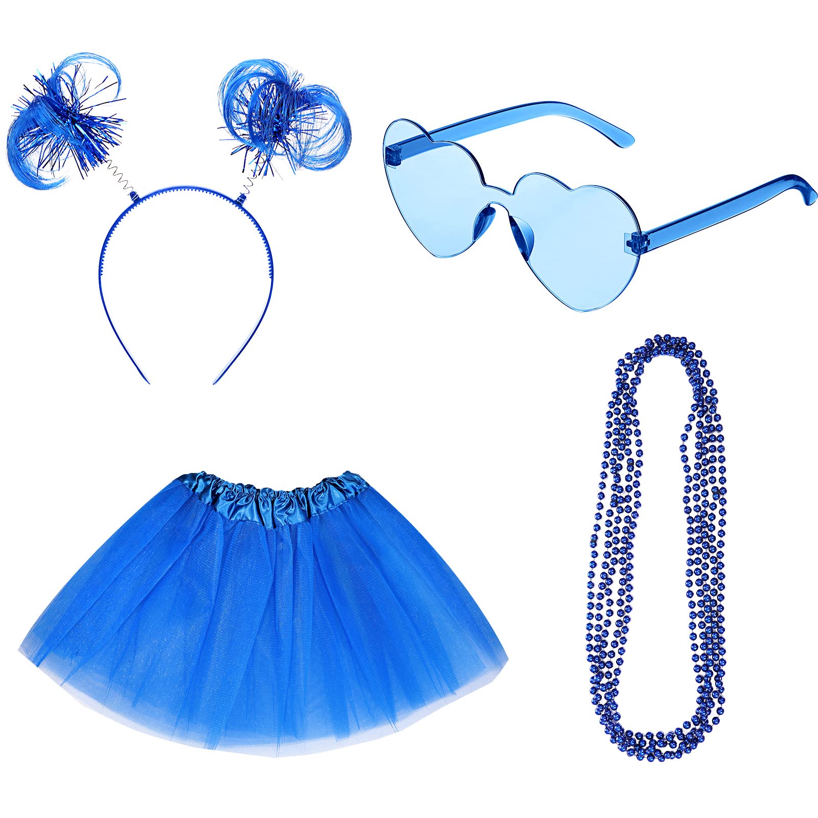 Layered Necklace Set - Women Tutu Costume Set Include Headband