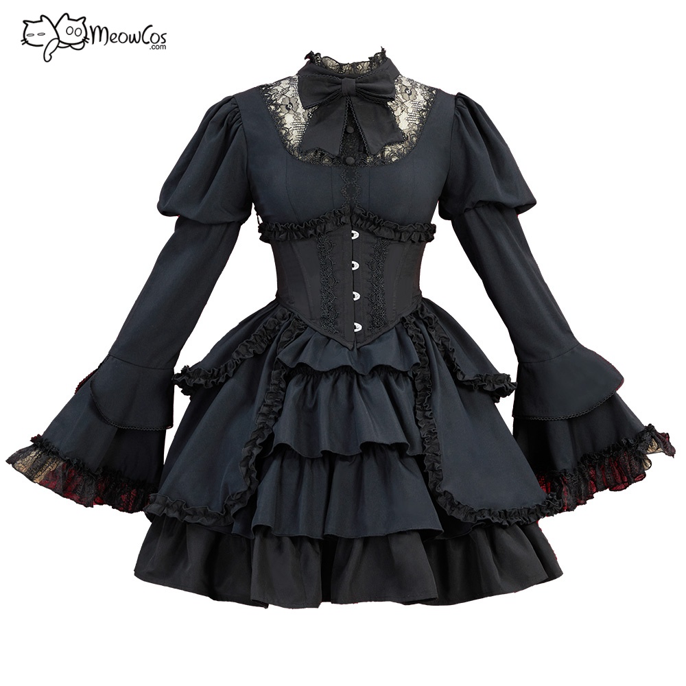 Layered Necklace Set - US Stock MEOWCOS Victorian Gothic Halloween