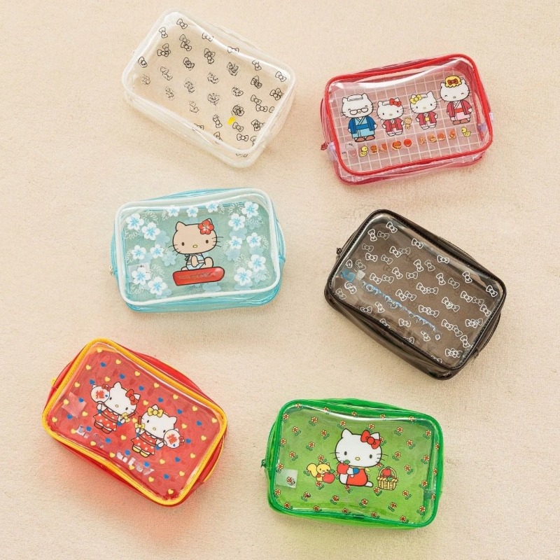 Women'S Vanity Accessories - Hello Kitty Cartoon, Transparent, Large-Capacity Cosmetic