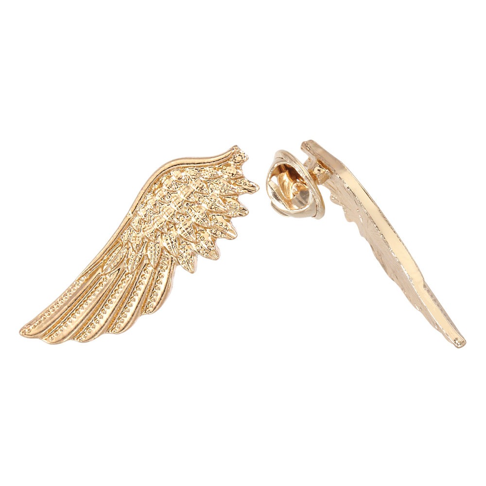 Brooch Pin Gold - 1 Pair Wing Alloy Brooches Men's