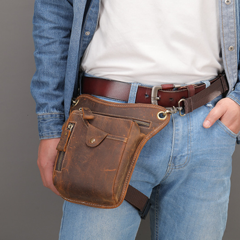 Women Electronic Accessories - Vintage Men Waist Fanny Pack Drop