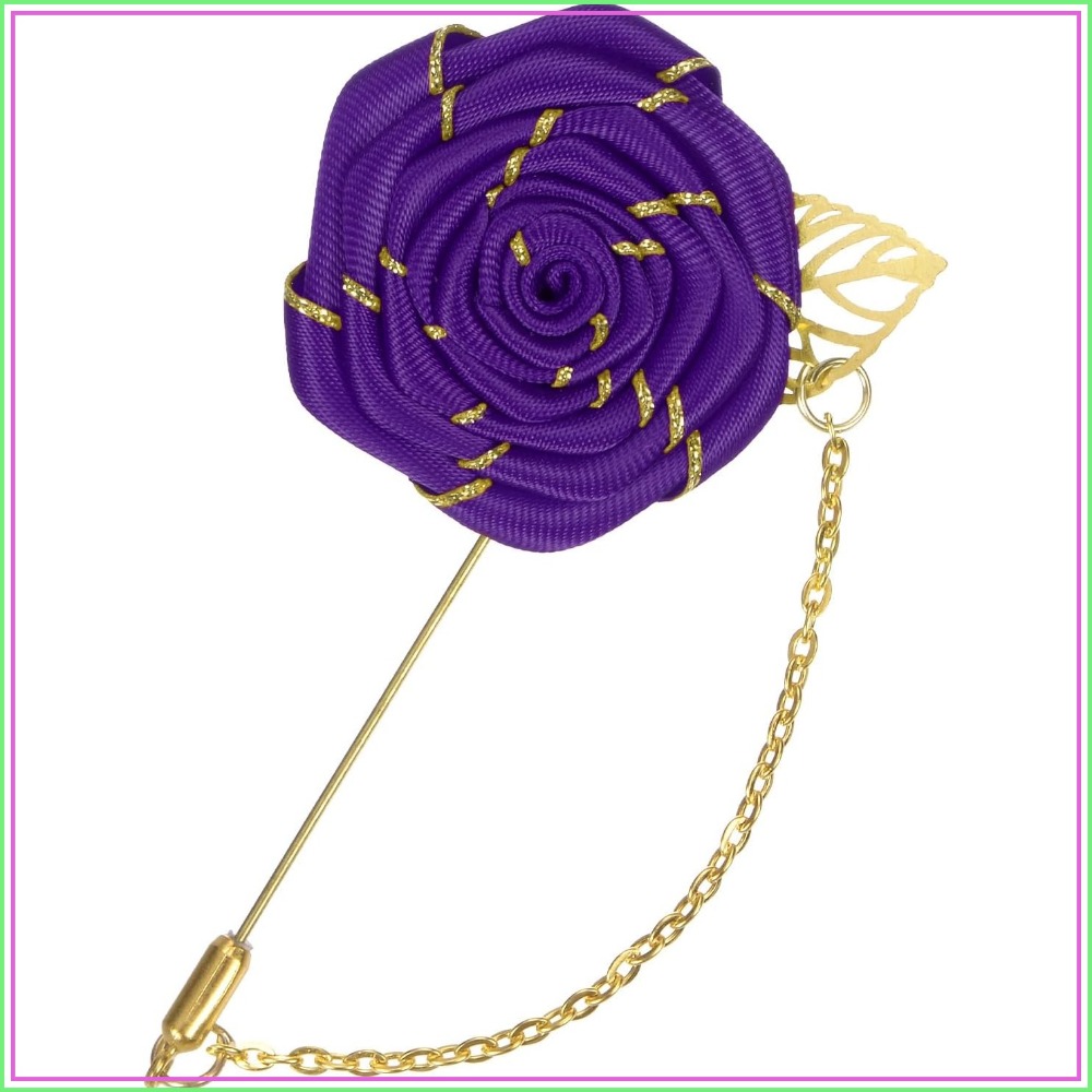 Brooch Pin Gold - Rose Brooch Pin Cloth Rose Flower