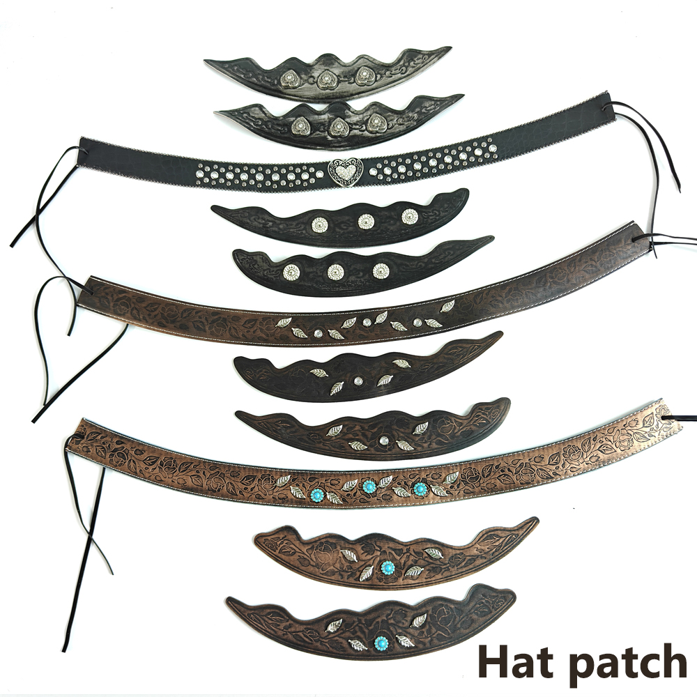 Women Electronic Accessories - Western Leather Hat Band Vintage Cowboy