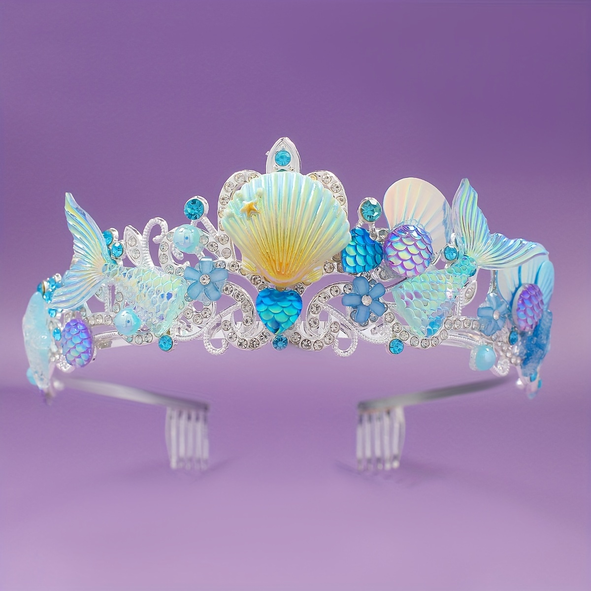 Women'S Accessories And Jewelry - 2025 New Mermaid Hair Comb Crown
