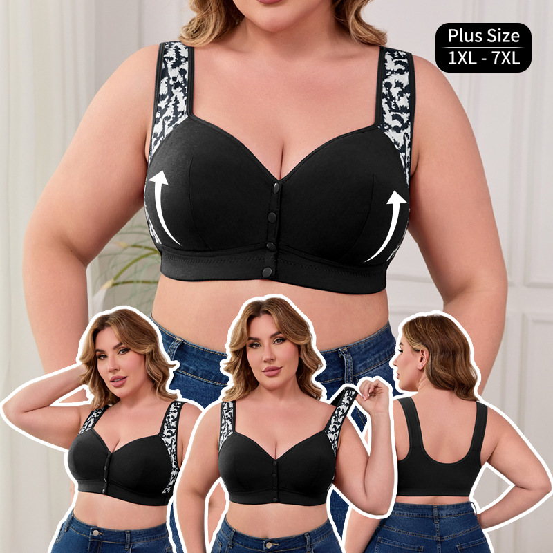 Women'S Accessories And Jewelry - XL-7XL Plus Size Front Buckle Bra