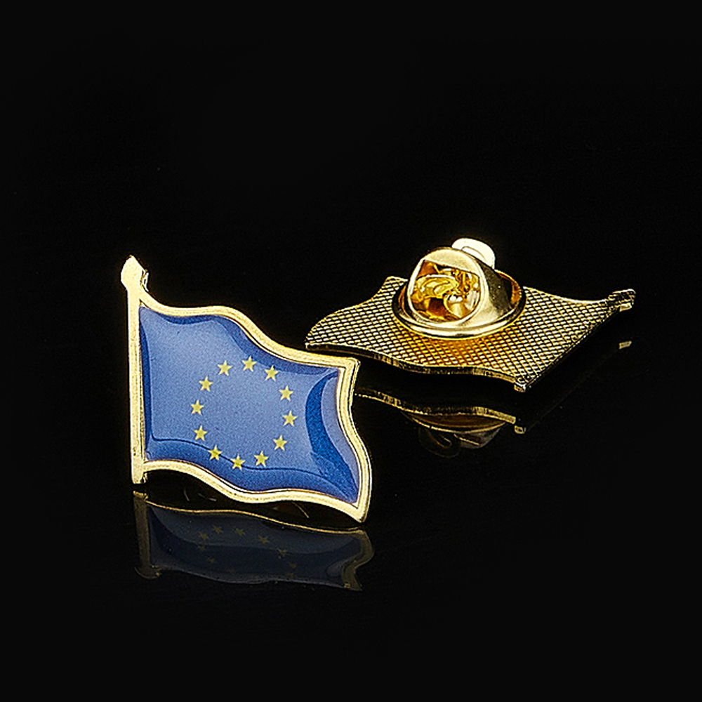 European Union Patriotism Badg - огляд і ціна Brooch Pin Gold