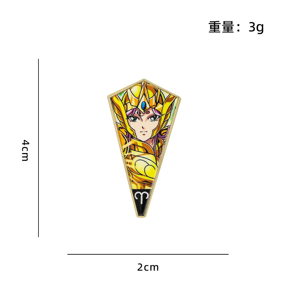 Saint Seiya Gold Saint Enamel  - огляд і ціна Brooch Pin Gold