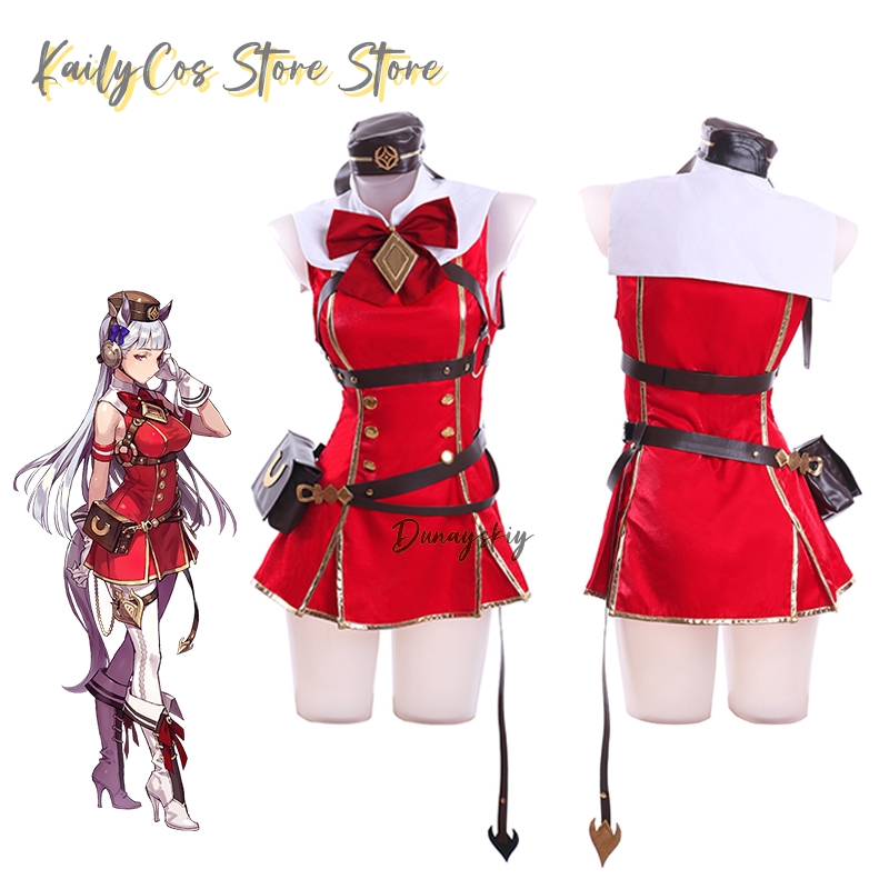 Gold Ship Cosplay Costume Wig  - огляд і ціна Women'S Red Accessories