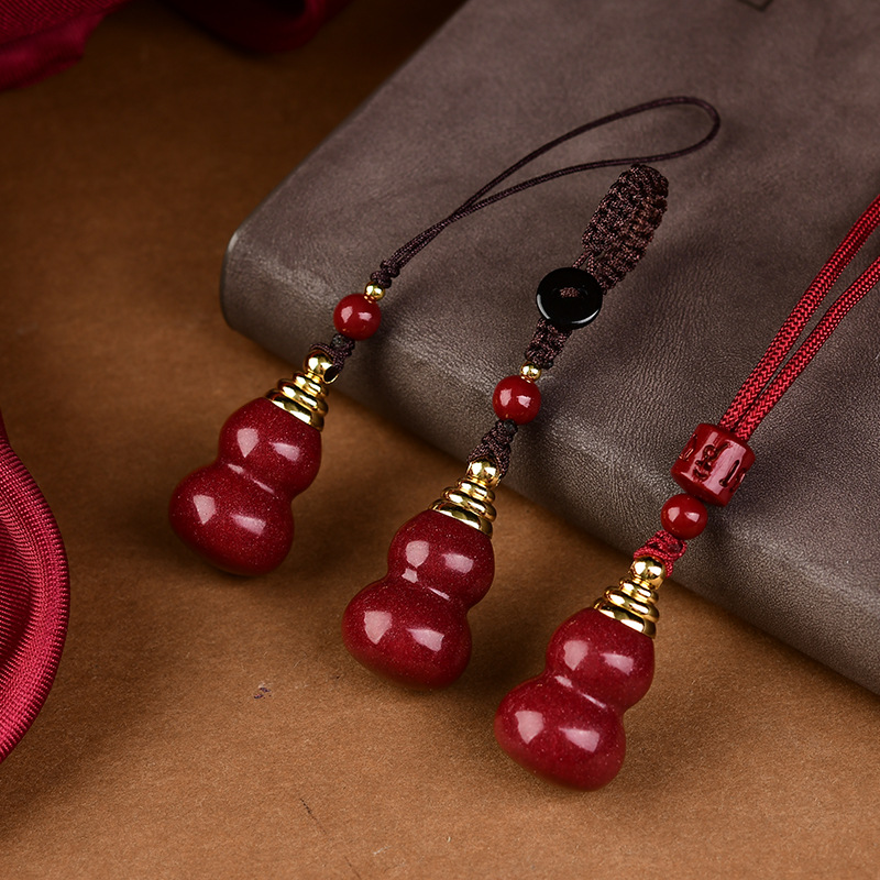Luxury Red Cinnabar The Gourd  - огляд і ціна Women'S Red Accessories