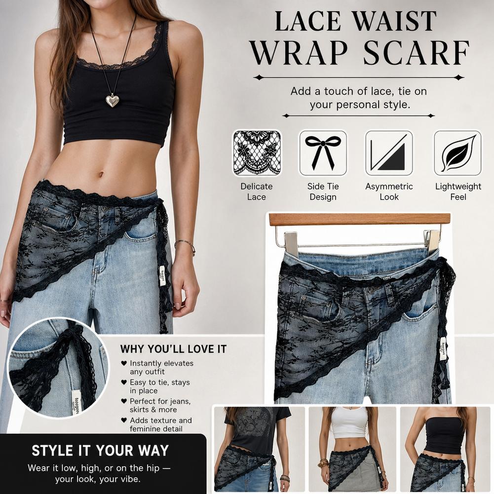Korean Fashion Lace Waist Scar - огляд і ціна Women Electronic Accessories