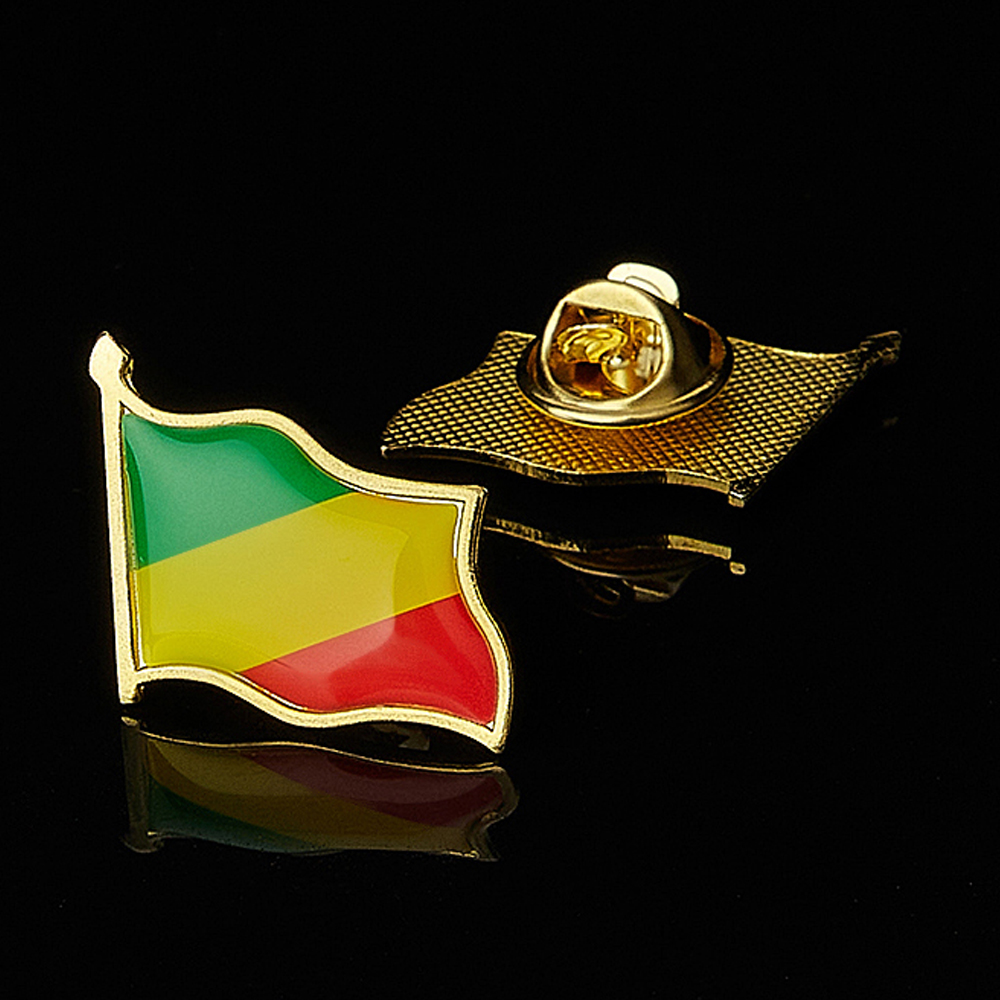Republic of the Congo African  - огляд і ціна Brooch Pin Gold