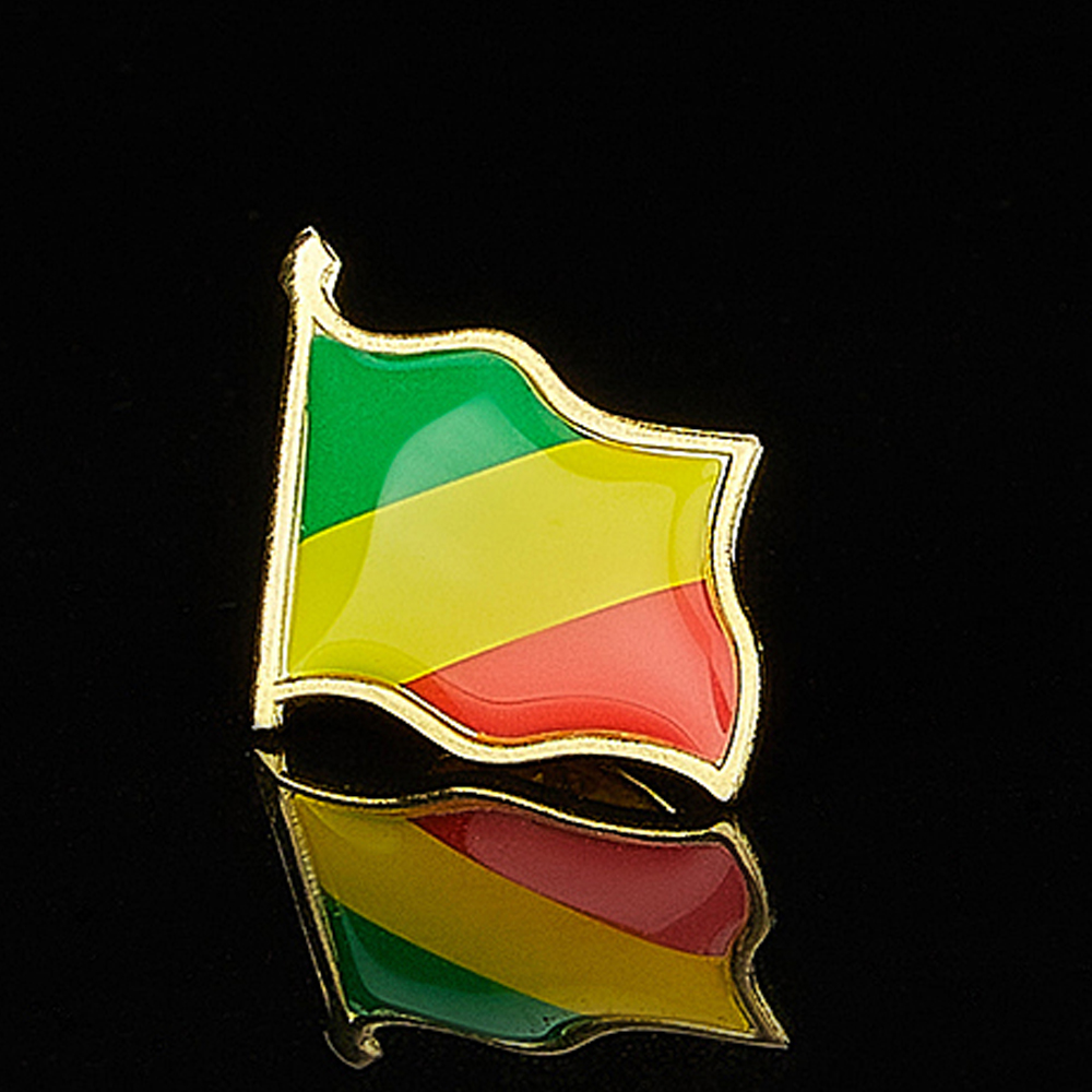 Republic of the Congo African  - огляд і ціна Brooch Pin Gold