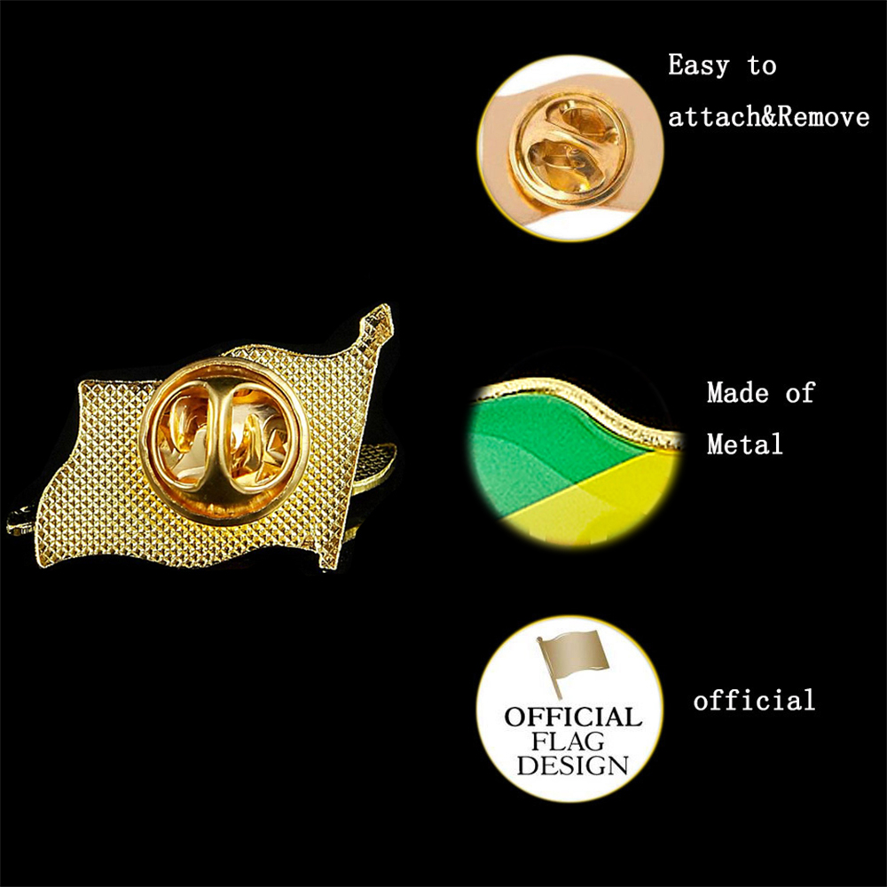 Republic of the Congo African  - огляд і ціна Brooch Pin Gold
