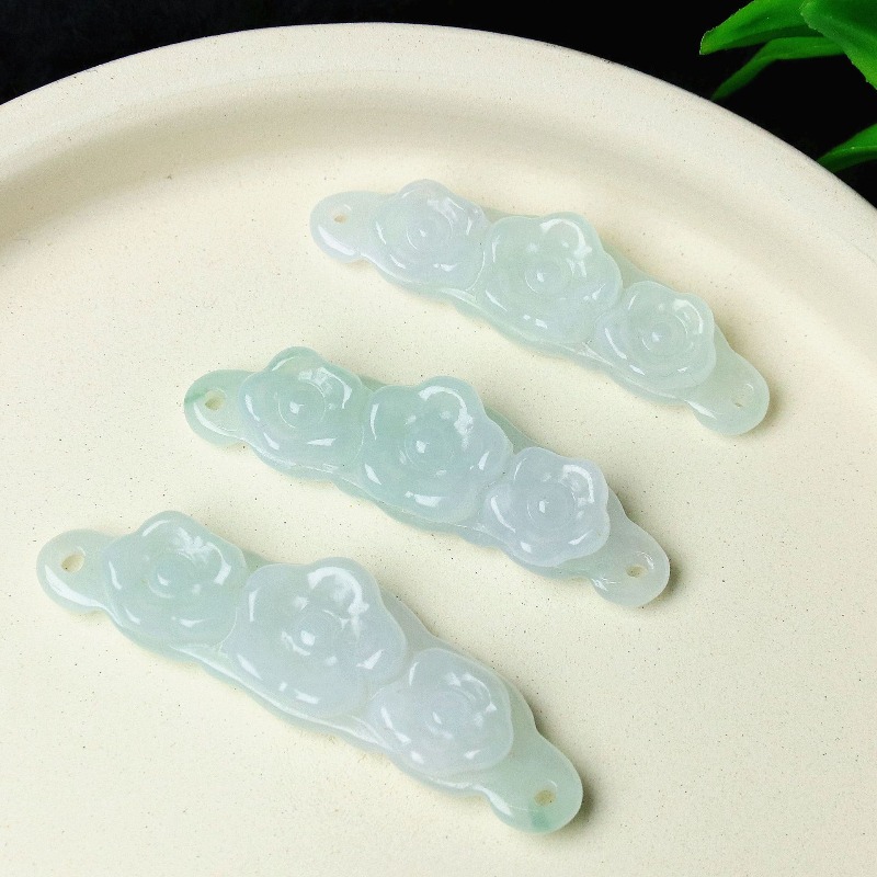 1pc Natural Jadeite Emerald Fl - огляд і ціна Women'S Accessories And Jewelry