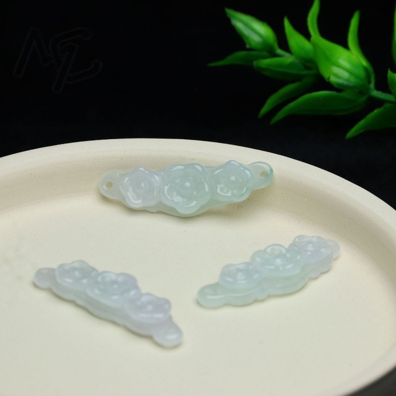 1pc Natural Jadeite Emerald Fl - огляд і ціна Women'S Accessories And Jewelry