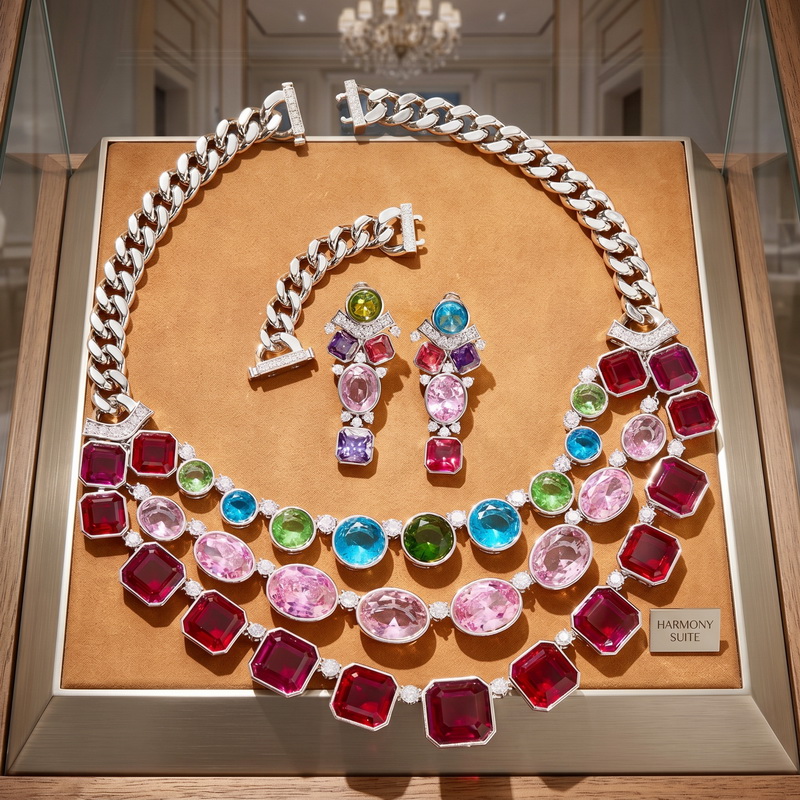 Europe America Style Earrings  - огляд і ціна Layered Necklace Set