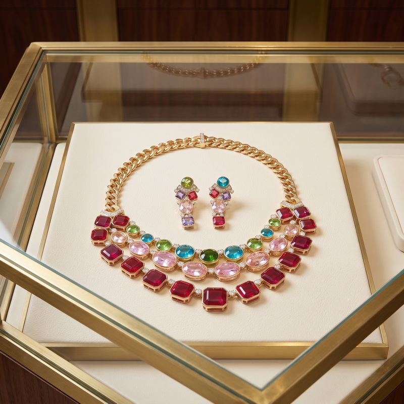 Europe America Style Earrings  - огляд і ціна Layered Necklace Set