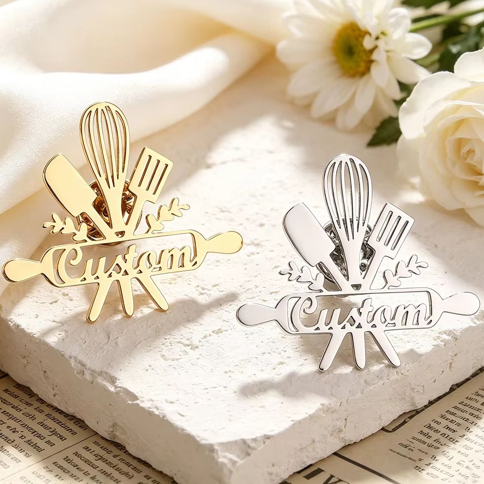 Customized Personalized Stainl - огляд і ціна Brooch Pin Gold