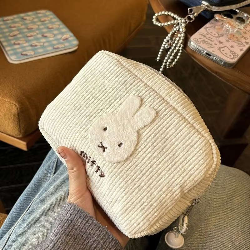 Miffy Kawaii Corduroy Cosmetic - огляд і ціна Women'S Vanity Accessories