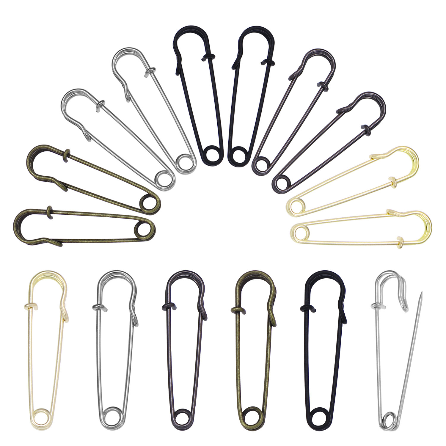 20Pcs 50mm Metal Safety Pins S - огляд і ціна Brooch Pin Gold
