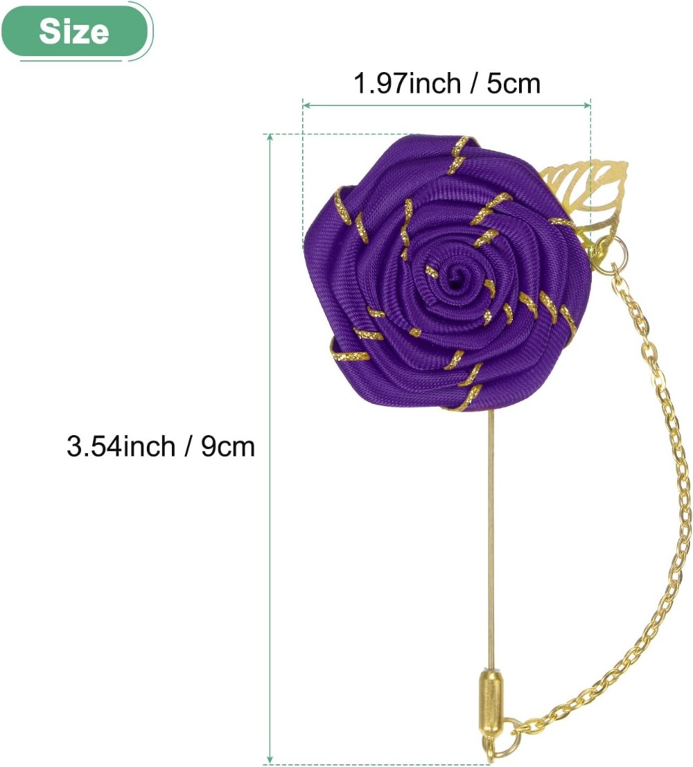 Rose Brooch Pin Cloth Rose Flo - огляд і ціна Brooch Pin Gold
