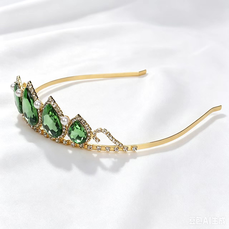 Green Water Drop Rhinestone Cr - огляд і ціна Women'S Accessories And Jewelry
