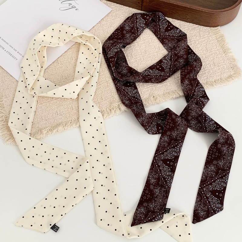 Long Polka Dot Skinny Scarf fo - огляд і ціна Women Electronic Accessories