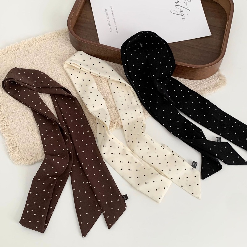 Long Polka Dot Skinny Scarf fo - огляд і ціна Women Electronic Accessories